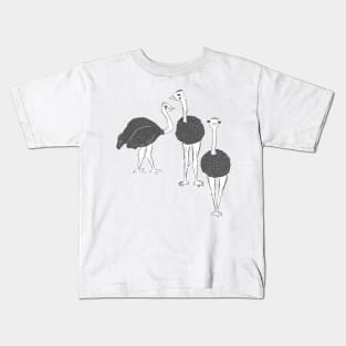 Ostrich Flock Kids T-Shirt